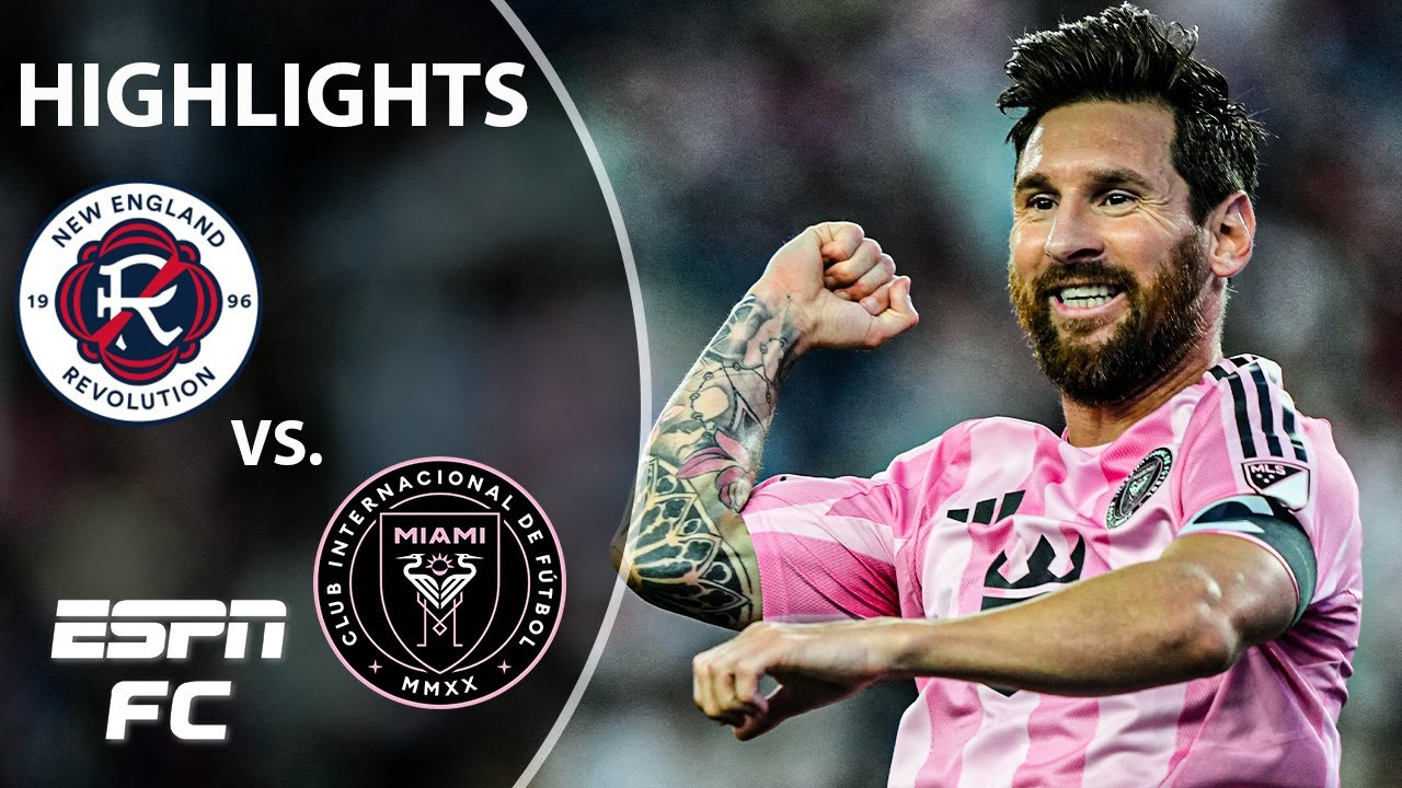 Messi's 4th-Straight Brace ð± Nouvelle-Angleterre Révolution contre Inter Miami | MLS FAITS MLS | ESPN FC