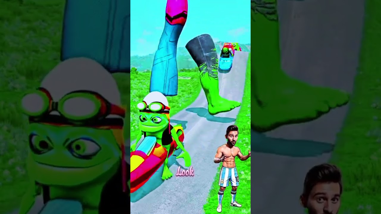 Pourquoi Lionel Messi a-t-il détruit la voiture de Spiderman? ðð¥ || #shorts #Trend #messi