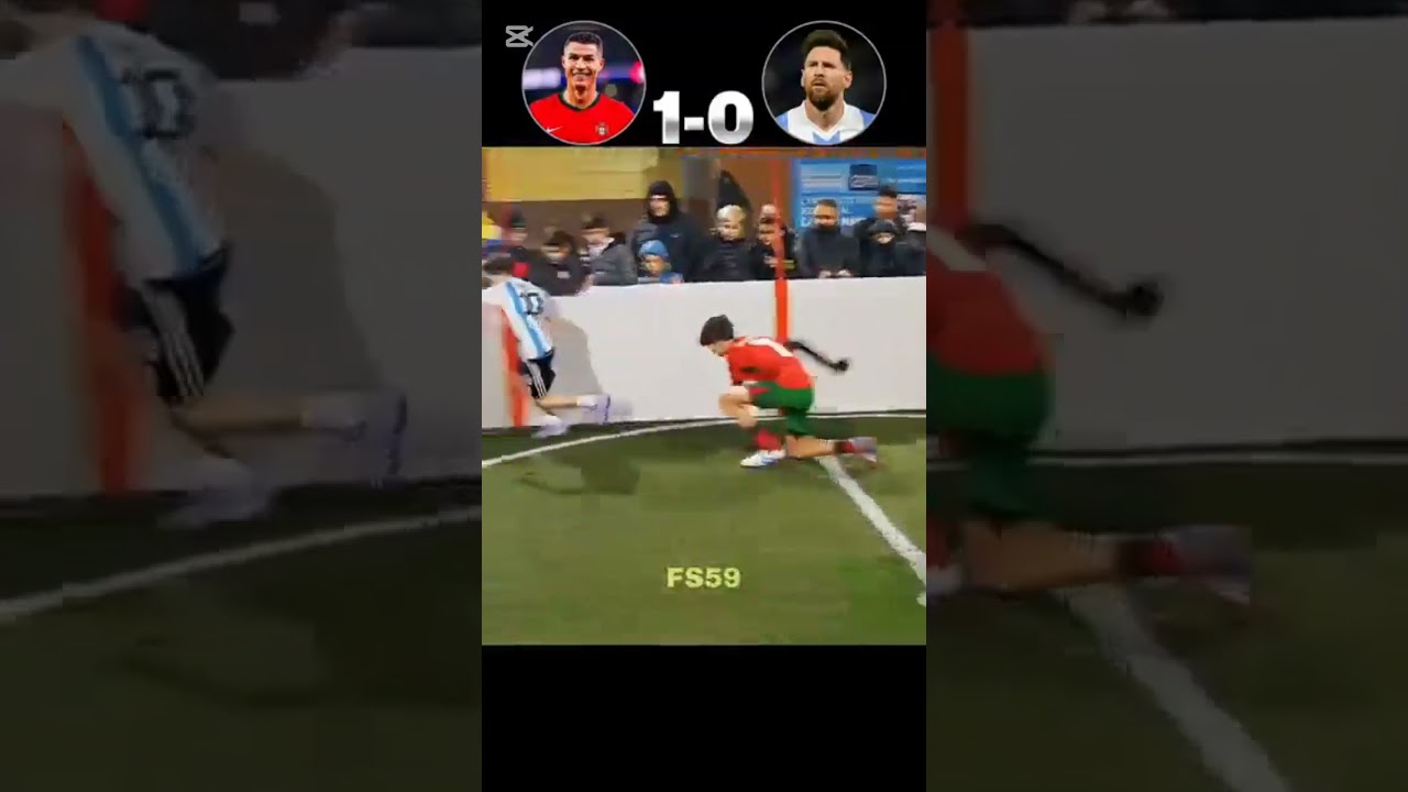 Cristiano Ronaldo Jr vs Leo Messi Jr ð¥☠️ #football #soccer #Messi # CR7 #Edit #footballShorts