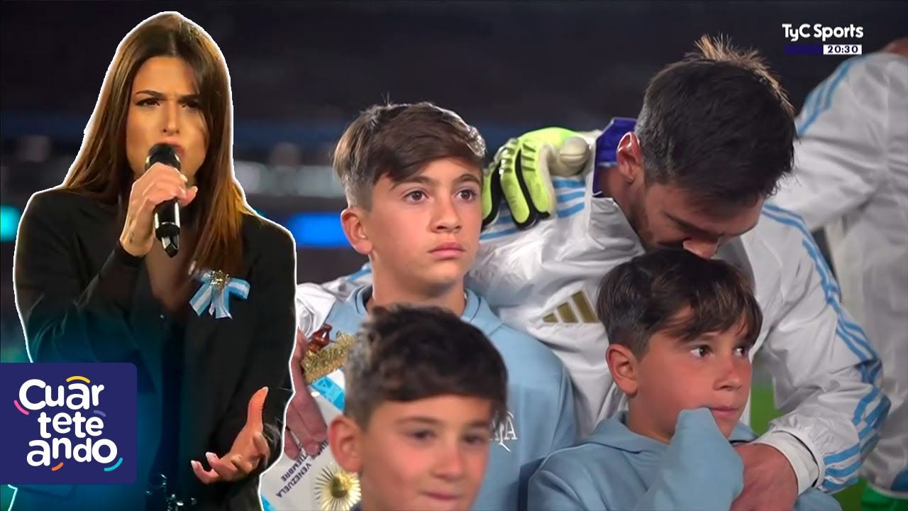 Euge Quevedo a chanté l'hymne national argentin lors du dernier parti officiel de Messi en Argentine ð¦ð·