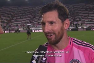 Interview d'après-match de Leo Messi | MISION DE LIEGUES CUP | Miami 3-1 Orlando