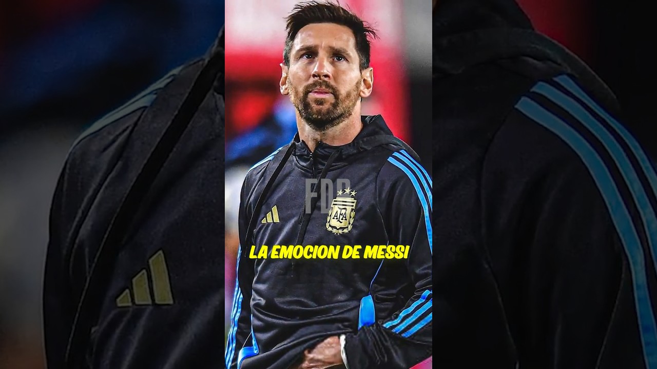 La emocion de Messi en el calentamiento #messi #futbol #leomessi  #seleccionargentina