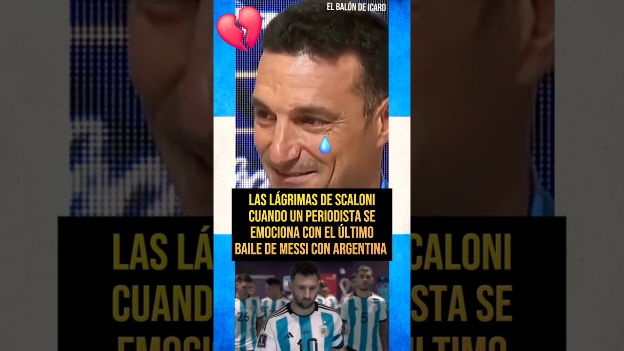 ðLAS LÁGRIMAS DE SCALONI POR EL ÚLTIMO PARTIDO DE MESSI CON ARGENTINA... #mundial2026 #shorts #leo