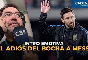 Le revoir émotionnel à Messi del Bocha Hourriet | Intro de Argentine - Venezuela | Chaîne Argentine 3
