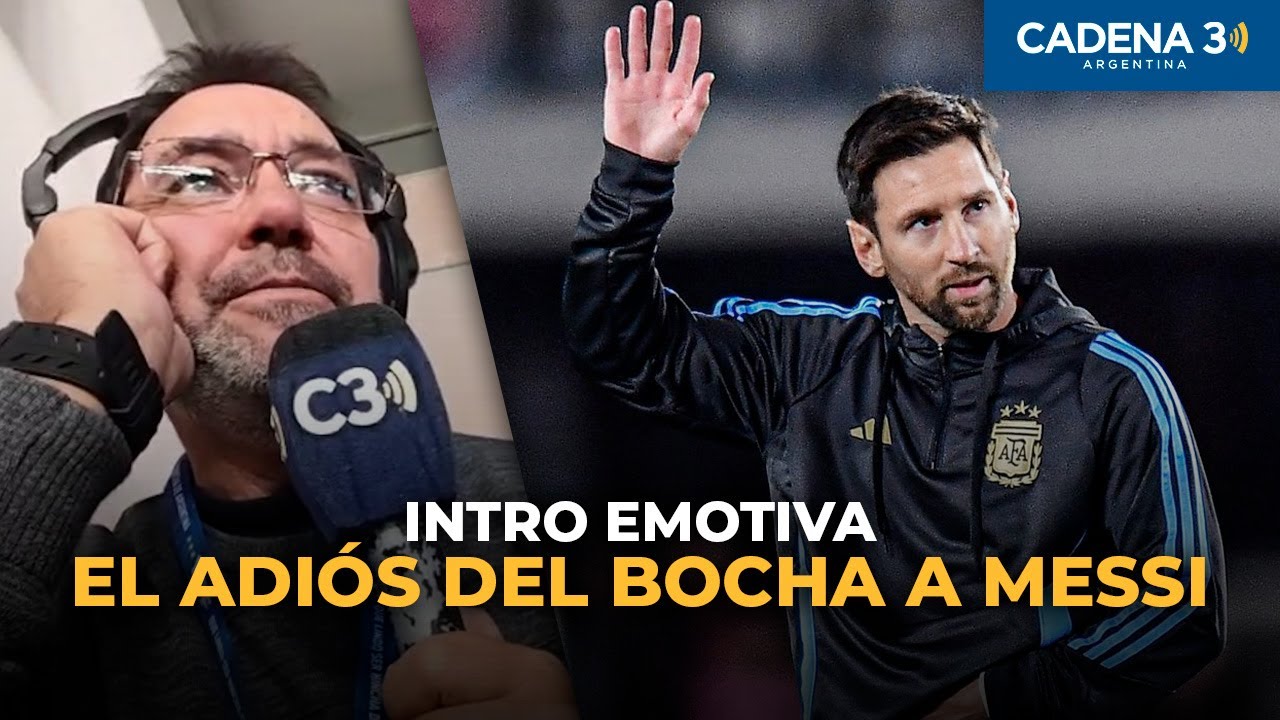Le revoir émotionnel à Messi del Bocha Hourriet | Intro de Argentine - Venezuela | Chaîne Argentine 3