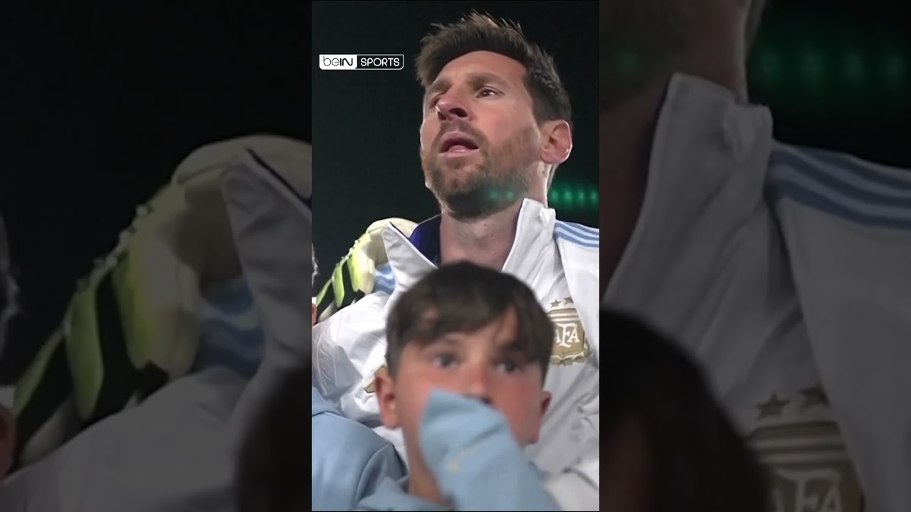 L'émotion de Lionel Messi pour son dernier match avec l'Albiceleste sur le sol argentin ! #Shorts