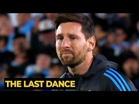 Leo Messi en larmes alors qu'il fait face au dernier match possible pour l'Argentine vs Venezuela