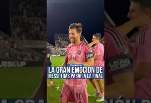 Leo Messi excité comme jamais auparavant