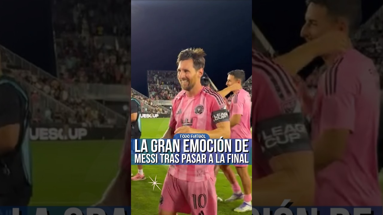 Leo Messi excité comme jamais auparavant