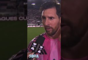 Leo Messi habla tras ser nombrado jugador del partido y conseguir el pase a la Final #leaguescup