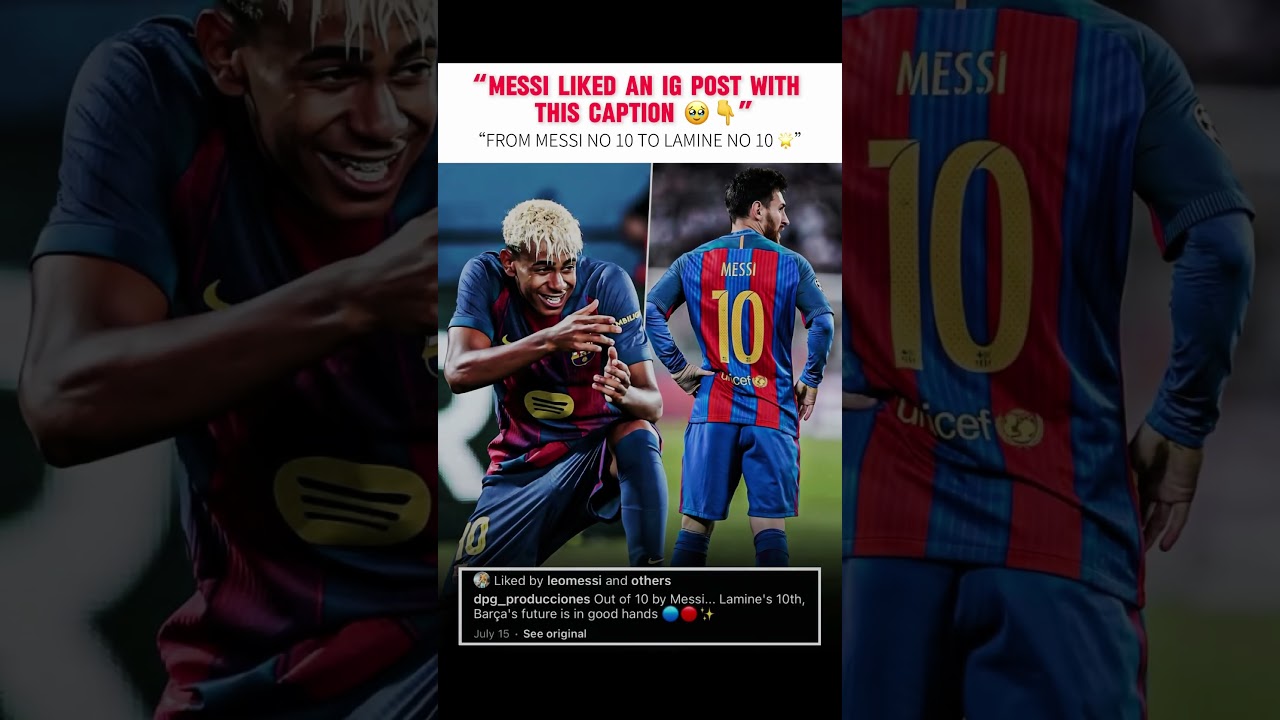 Leo Messi on INSTA ❤️ | MESSI X YAMAL #messi #lamineyamal #barca2025 #messifans #viral #trendingnow