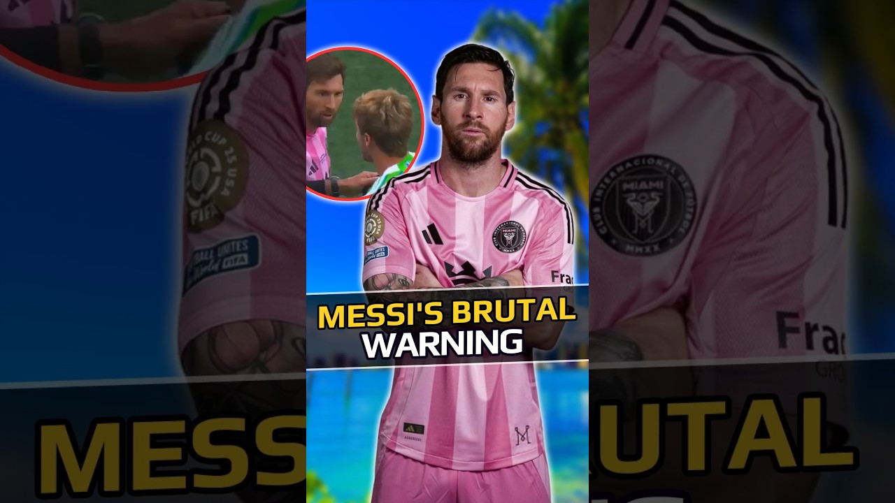 Les mots choquants de Messi à l'adversaire #shorts