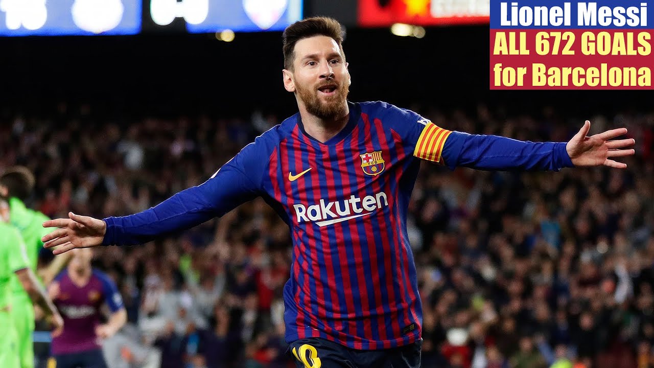 Lionel Messi ◉ tous les 672 buts pour Barcelone.
