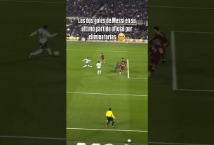 Los dos goles de Leo Messi en su ultimo partido oficial por eliminatorias ð¥