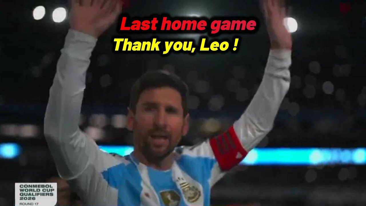 Messi a crié en jouant au dernier match à domicile pour l'Argentine