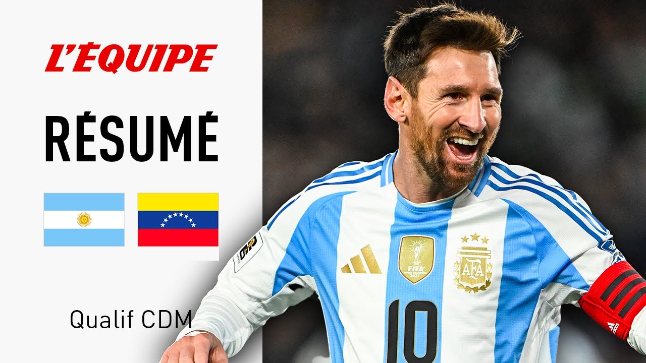 Qualif Mondial 2026 : Pour son DERNIER match en Argentine, Messi CLAQUE un doublé face au Venezuela