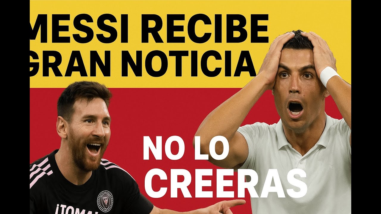 ð¨ Scandale! Leo Messi Atonito après avoir bombardé qui coule à Cristiano Ronaldo