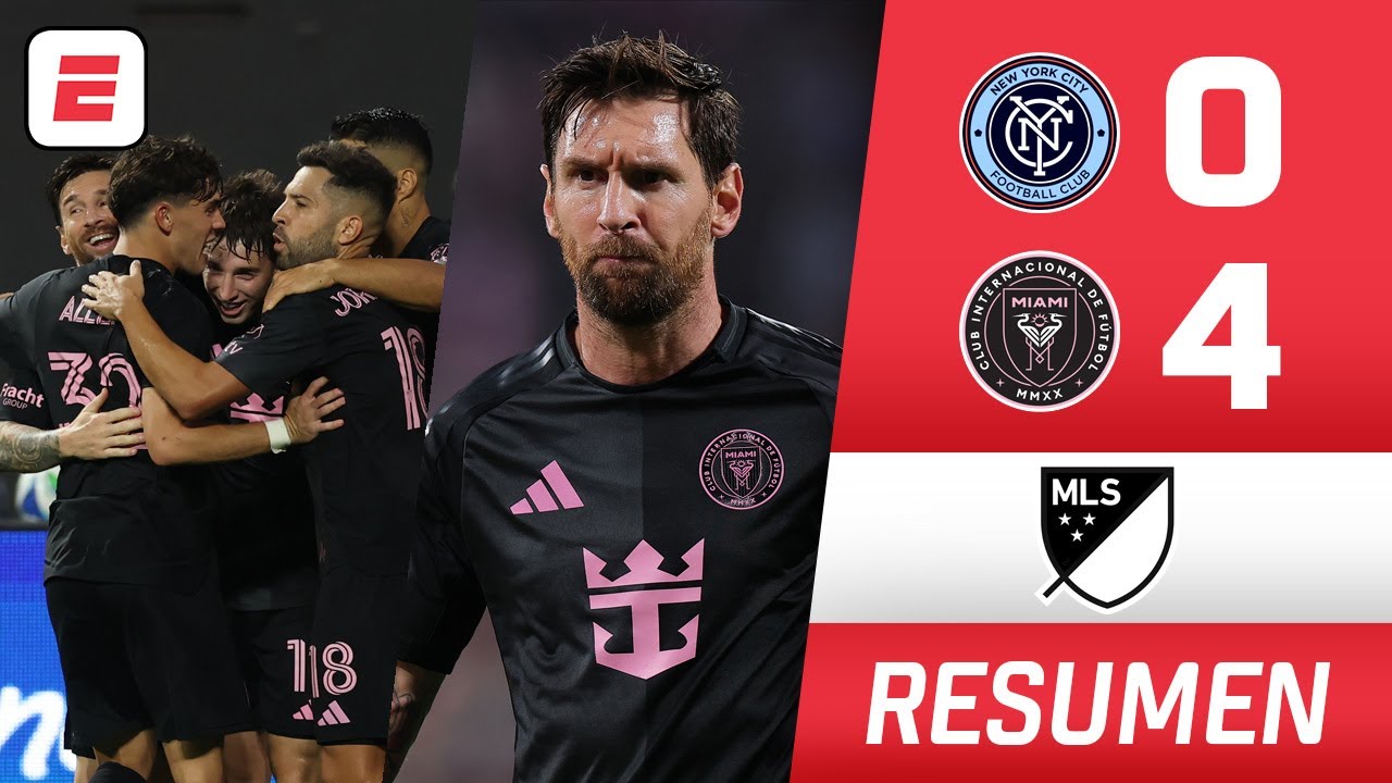 Avec un DOUBLE et une ASSISTANCE de MESSI, L'INTER MIAMI BAT NEW YORK CITY et s'assure une place en playoffs | MLS