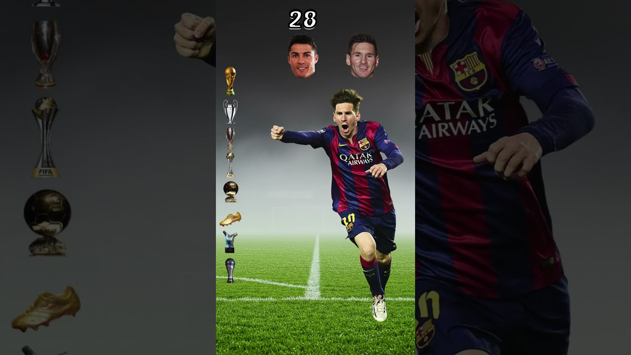Comparaison C.Ronaldo vs Messi (Trophées et récompenses) #cristianoronaldo #messi