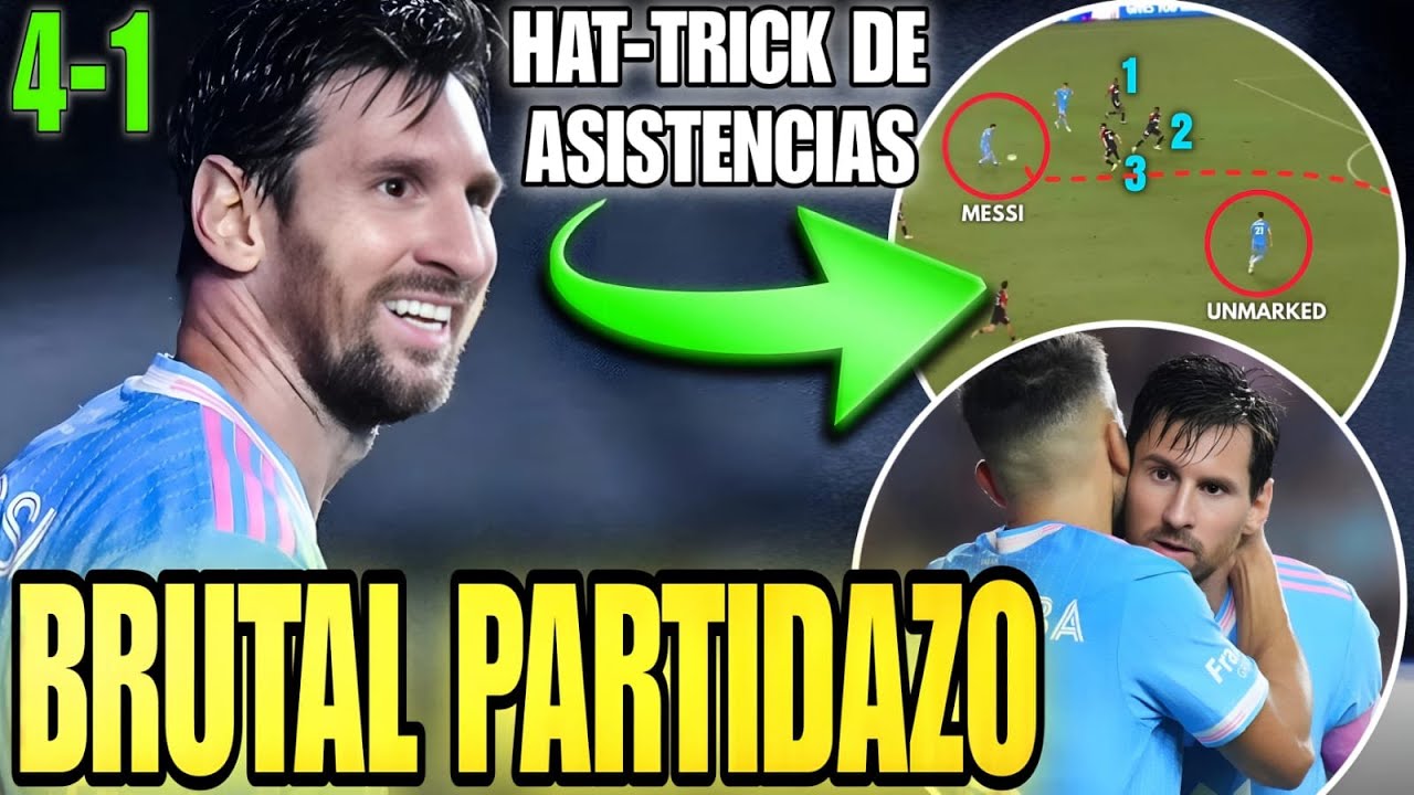 ð¨HAT-TRICK des ASSISTANCES de MESSI à MIAMI GOLEADA ð¤© LEO NE MARQUE PAS et serre le soulier d'or ✅️