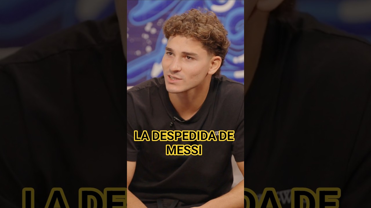JULIÁN ÁLVAREZ SUR LES ADIEUX DE LEO MESSI | ATLÉTICO DE MADRID #viralshort #SHORTS