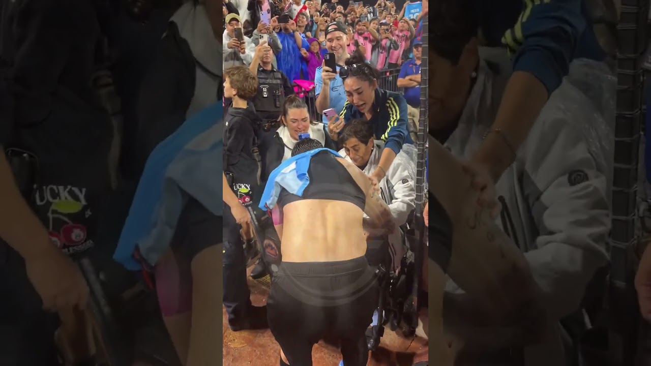 Le geste excitant de Leo Messi avec une femme ð­ #leomessi #messi #lionelmessi #intermiami #miami