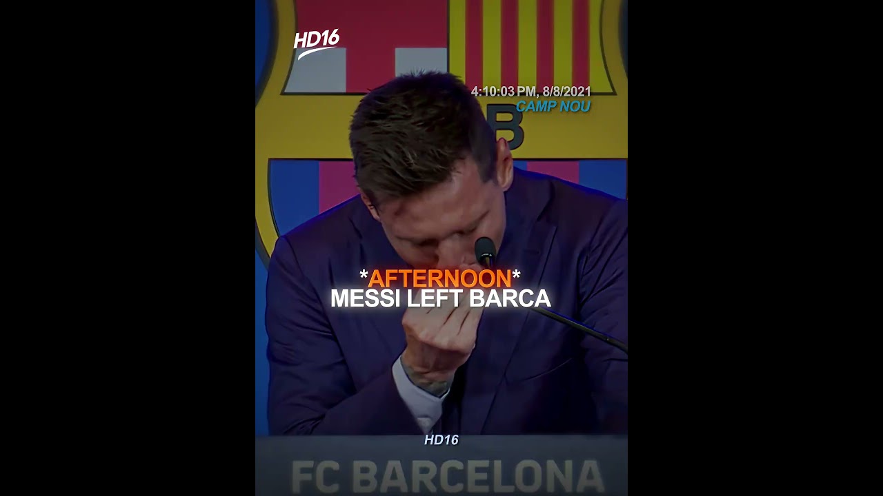 Le jour où Messi a quitté Barcelone ð¥ð