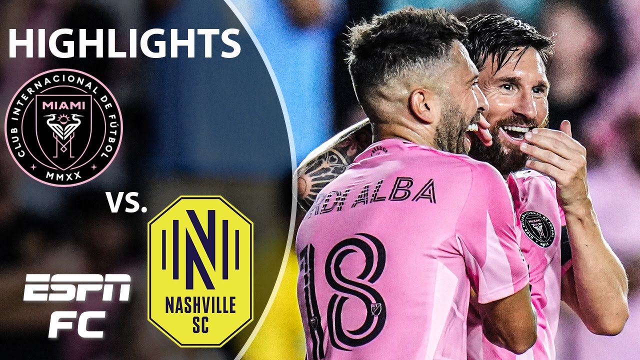 MESSI NE PEUT PAS ARRÊTER DE MARQUER DES ACCOLALES ð± Inter Miami contre Nashville SC | Faits saillants de la MLS | ESPN FC