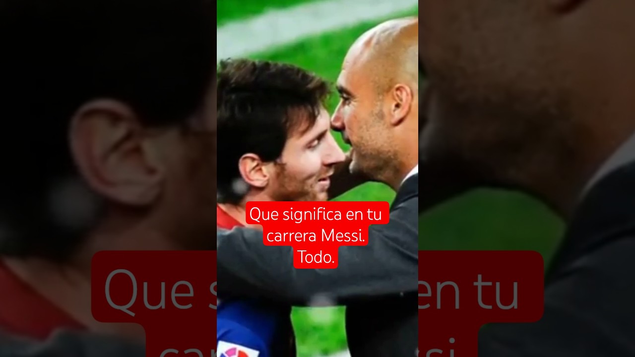 Pep Guardiola parle de Leo Messi #shortsviral #shortsmemes #gaming