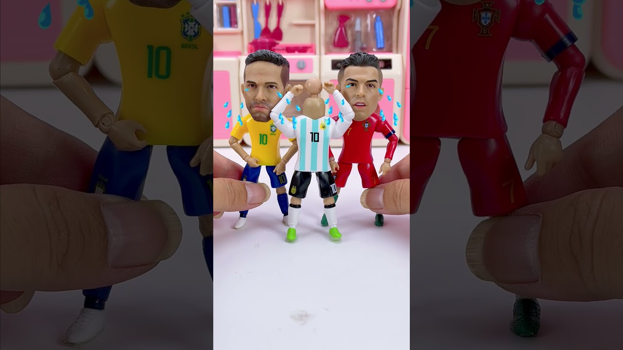 Satisfaisant avec le déballage de Lionel Messi, Ronaldo Neymar et Dinosaur Toys Vidéo ASMR #ronaldo #funny