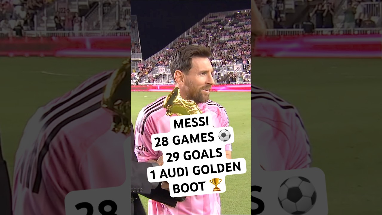 29 GOALS!! Messi ACCEPTS Audi Golden Boot!