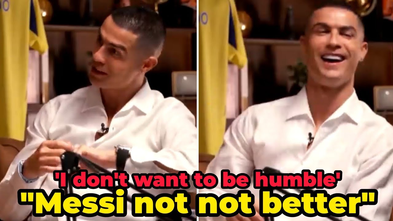 Cristiano Ronaldo RÉAGIT en disant qu'il n'est pas d'accord que Lionel Messi est MIEUX lui