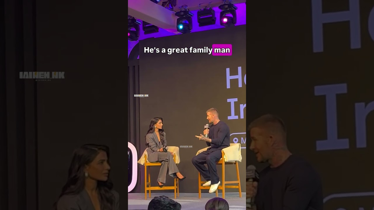 David Beckham spoke about Leo Messi’s event in Mumbai today!  #viral #football #messi #magic #foryou