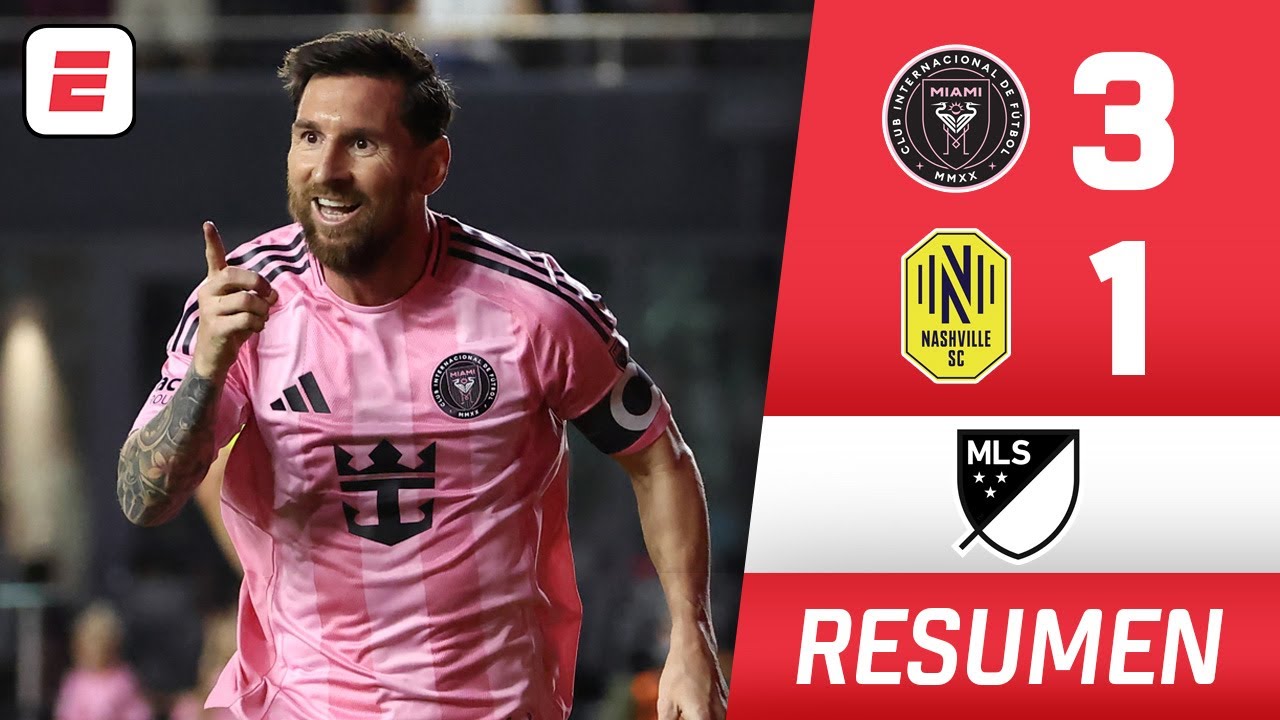 DOUBLE PAR MESSI, but TADEO ALLENDE et VICTOIRE pour INTER MIAMI 3-1 contre NASHVILLE | MLS | Résumé