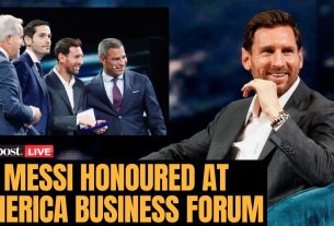 EN DIRECT : Lionel Messi récompensé par la clé de la ville et partage ses espoirs de Coupe du monde au Forum américain | N18G