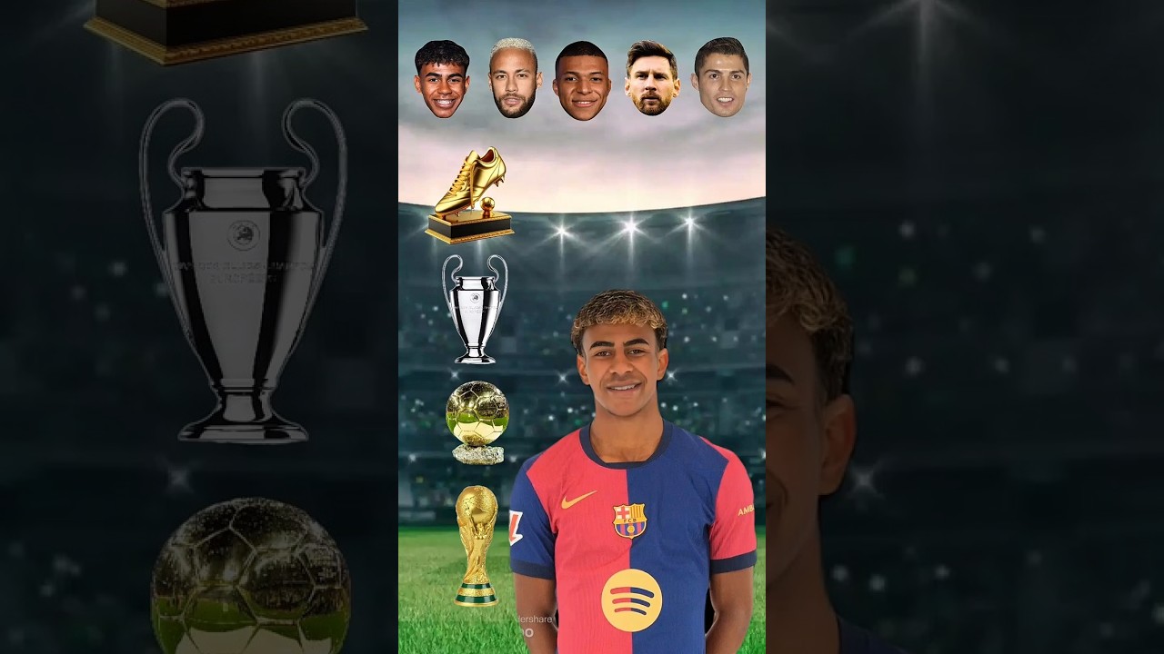 Lamine Yamal vs Neymar vs Kylian Mbappe vs Lionel Messi vs Cristiano Ronaldo