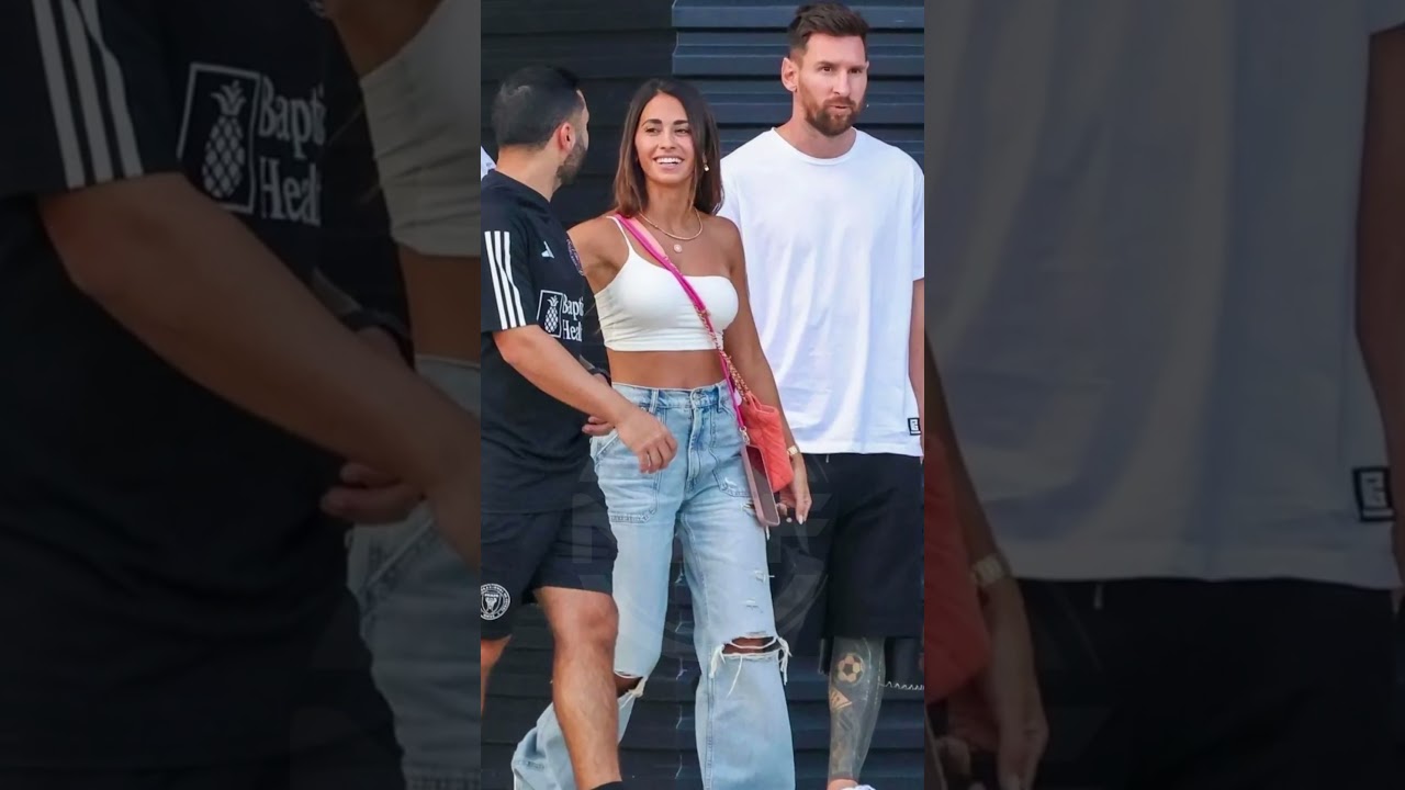 Le look incroyable d'Antonela Roccuzzo pour accompagner Messi ð #leomessi #antonelaroccuzzo #messi
