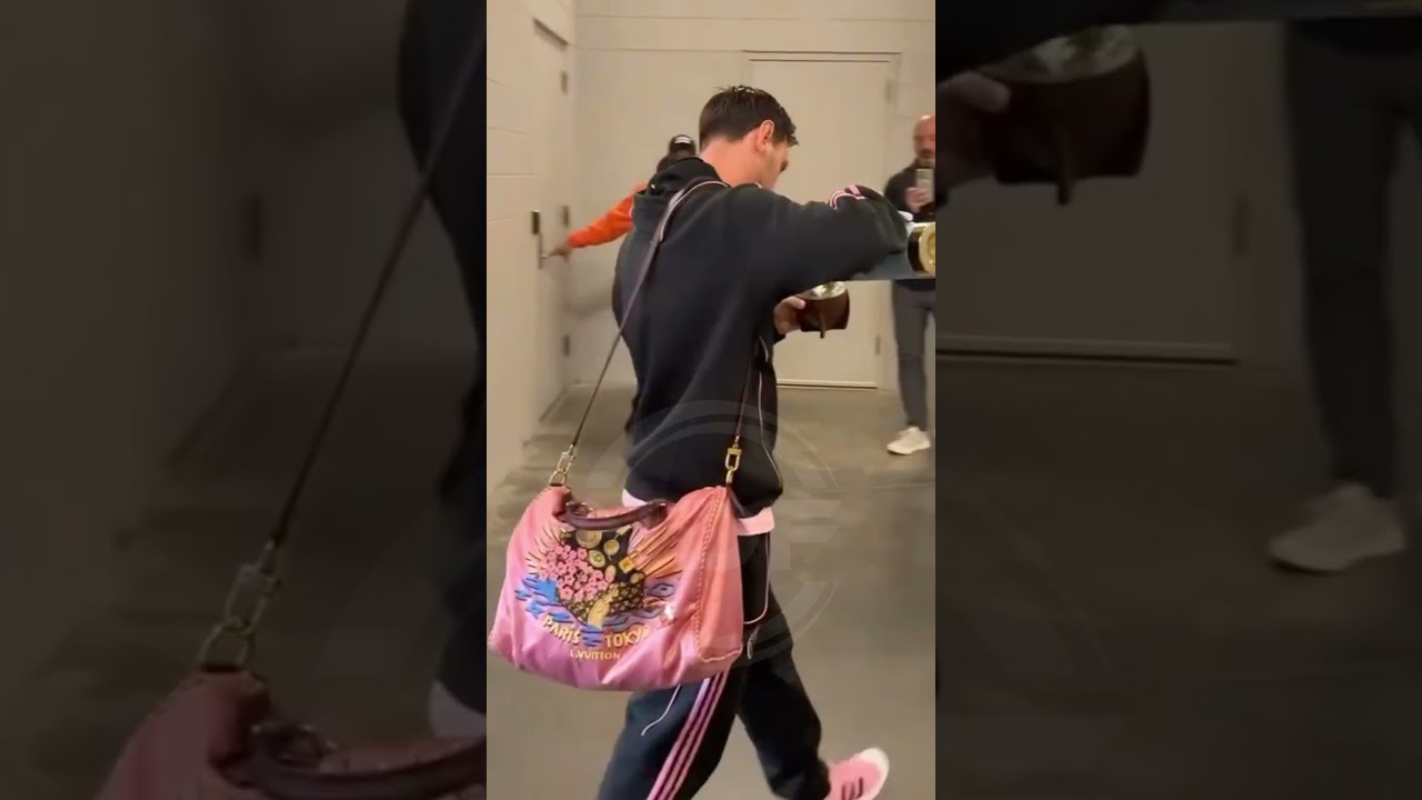Leo Messi surpris avec son incroyable sac ð±#leomessi #messi #intermiami #futbol #mls