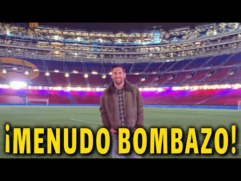 LEO MESSI VISITA LAS OBRAS DEL CAMP NOU Y ABRE LA PUERTA A UN REGRESO AL BARÇA