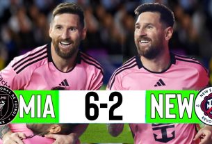 L'incroyable Hattrick de Lionel Messi après un remplacement tardif contre la révolution de la Nouvelle-Angleterre