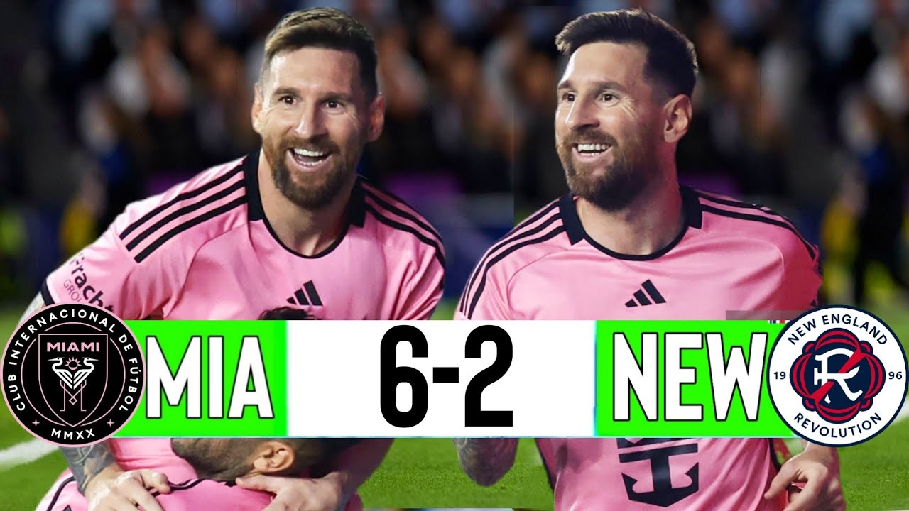 L'incroyable Hattrick de Lionel Messi après un remplacement tardif contre la révolution de la Nouvelle-Angleterre