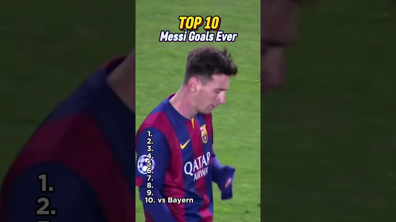 Lionel Messi Top 10 des buts de tous les temps ð¥