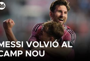 ⚽ Messi a mis les pieds au Camp Nou pour la première fois après ses adieux