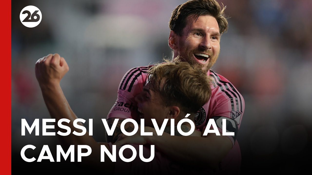 ⚽ Messi a mis les pieds au Camp Nou pour la première fois après ses adieux