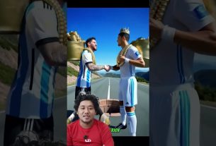 messi dan Ronaldo menemukan emas #football #messi #leomessi #funny #automobile #ronaldo #facts