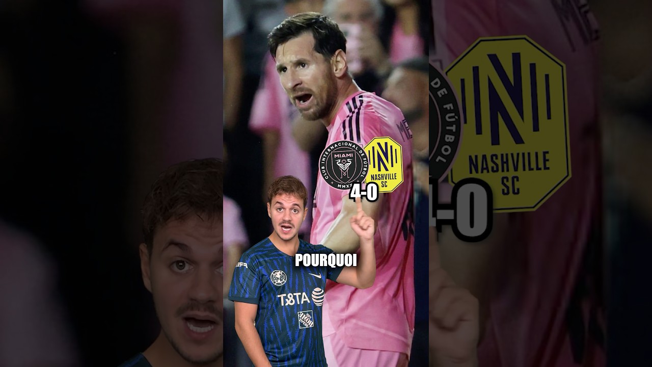 Messi met un adversaire en sang ð±#messi #leomessi #mls #football