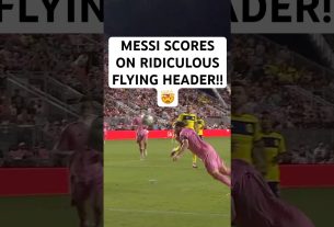 Messi PLAYOFF MAGIC ðª DIVING HEADER!!