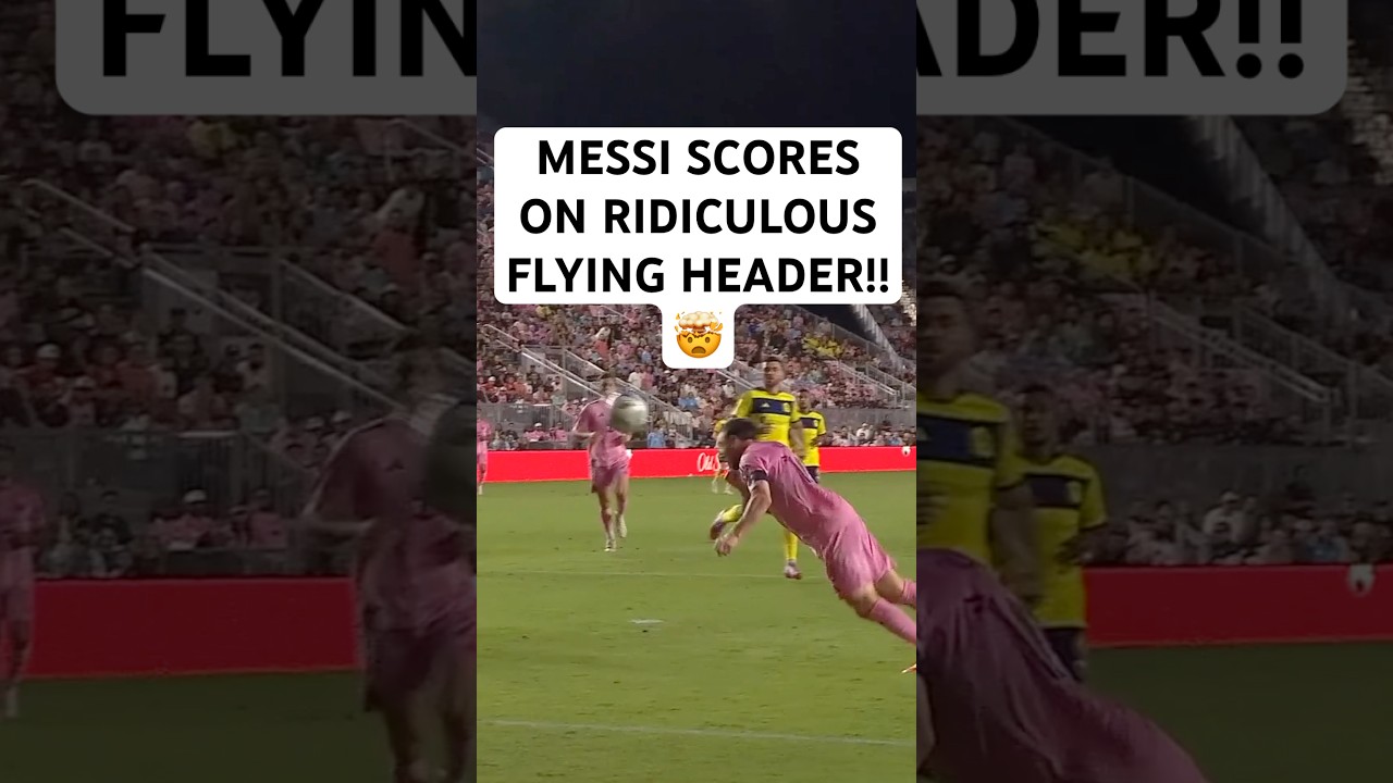 Messi PLAYOFF MAGIC ðª DIVING HEADER!!
