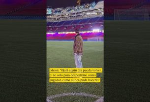 Messi revient au Camp Nou par surprise et annonce son envie de revenir au Barça