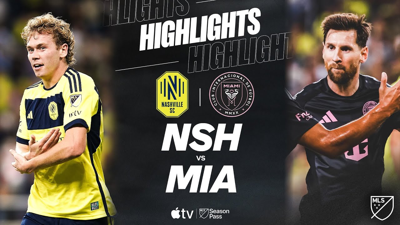 Nashville SC contre Inter Miami CF | Faits saillants du match complet | Le tour du chapeau de Messi !